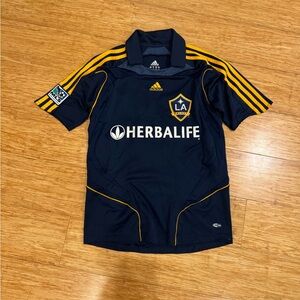 LA Galaxy David Beckham 23 MLS Adidas youth away kit 2007/2008